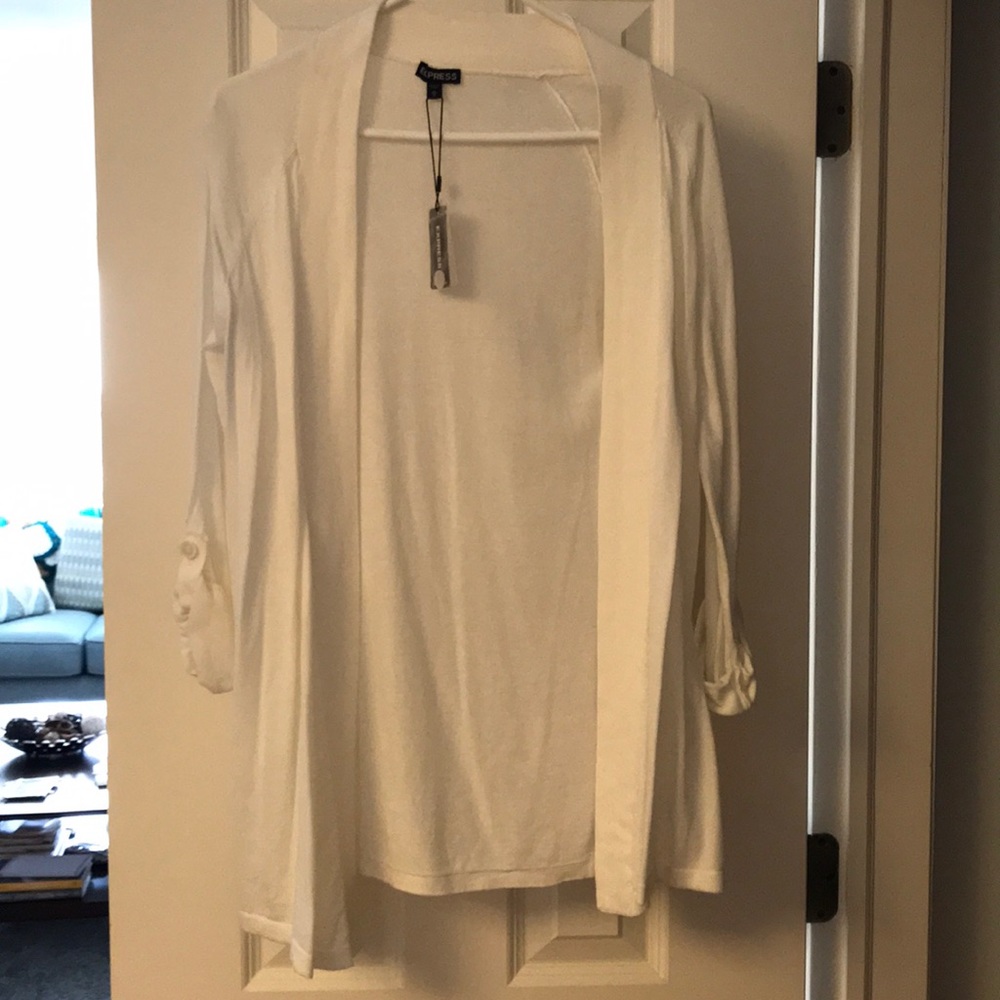Express open front cardigan